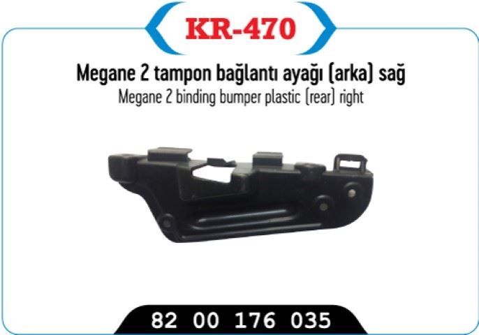 Kayaplastik Arka Sağ Tampon Bağlantı Ayağı (Renault Mégane II)