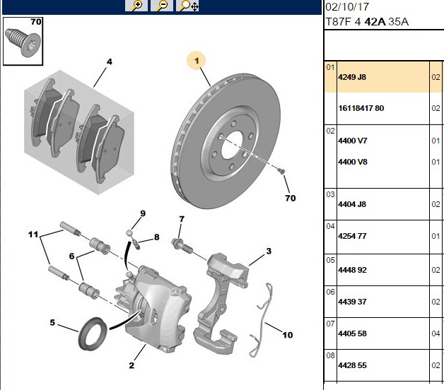 FREN DISKI ON 4D 302 mm PEUGEOT P208 II P308 P3008 P5008 03- CITROEN C4 DS4 DS5