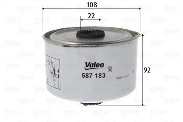 VALEO Land Rover Discovery IV Yakıt Filtresi 92 mm
