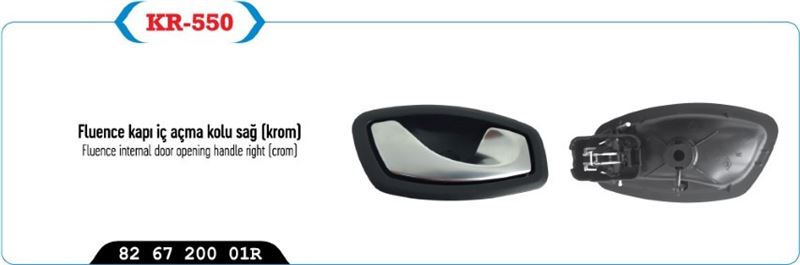 KAPI IC ACMA KOLU SAG KROM FLUENCE