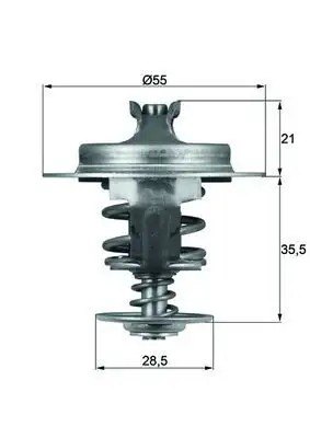 MAHLE Peugeot Partner ve Citroen C5 2.0 Hdi DW10ATED 83 °C Termostat