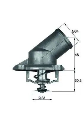 MAHLE Opel Corsa B C D Z12XEP ve Astra H Termostat 92 °C Conta ile