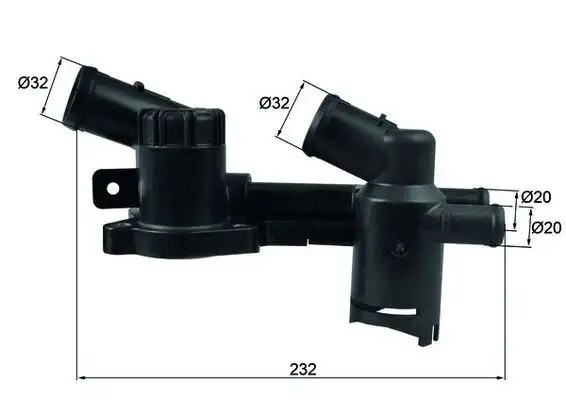 MAHLE Audi A3, Seat Leon 1.2 Termostat 80,89 °C