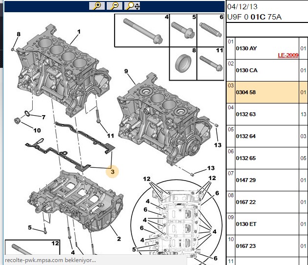 Motor Blok Ara Contası (Peugeot Boxer II)