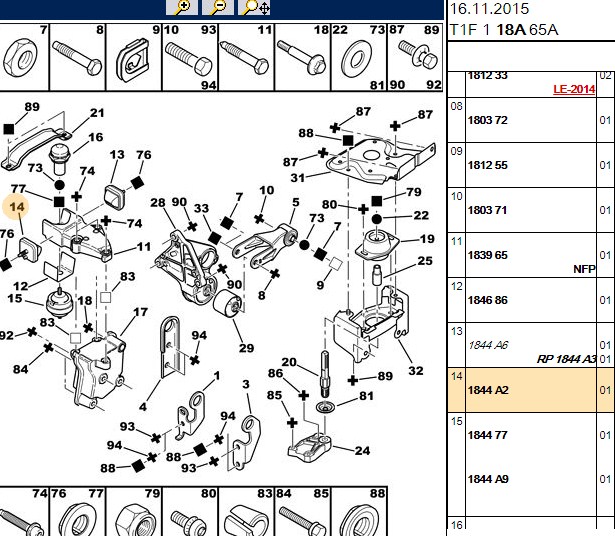 MEHA EW10J4 P206 GTI Motor Takozu MH13147