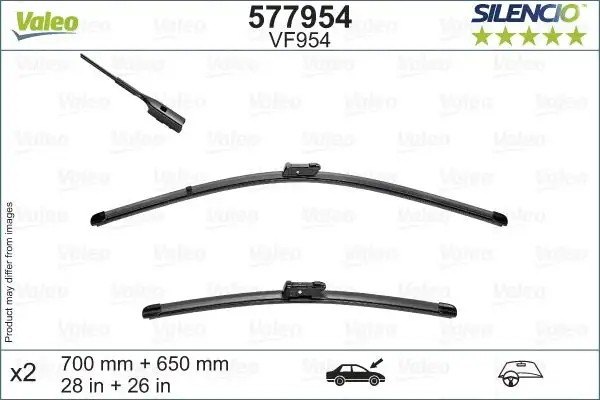VALEO VW Crafter 09/16 Ön Silecek Süpürgesi 700+650 mm Rüzgarlık ile