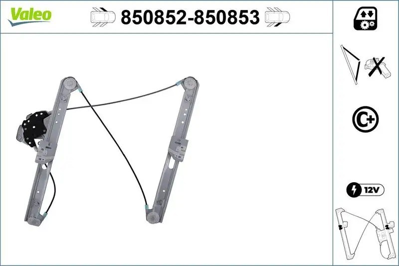 VALEO BMW 316i E46, 320i E46, 320d E46, 318i E46 Sol Ön Cam Mekanizması