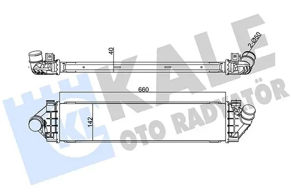 KALE Volvo S80 Ford Mondeo Turbo Radyatörü 660x147x40 mm