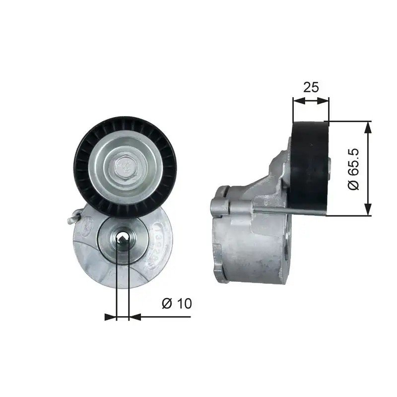 GATES Fiat Doblo ve Opel Combo V-Kayış Gergi Kutusu 65,5 mm