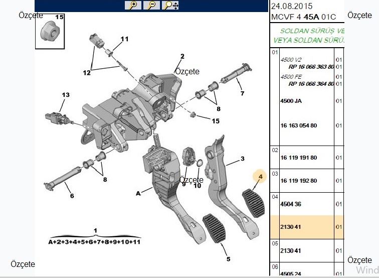 Debriyaj Pedal Lastığı (Peugeot Bipper, Citroën Nemo)