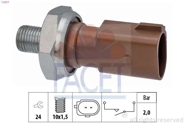 FACET Volkswagen Golf 7, Audi A3 1.6 Tdi Yağ Basıncı Mührü 10x1.5 2 Bar