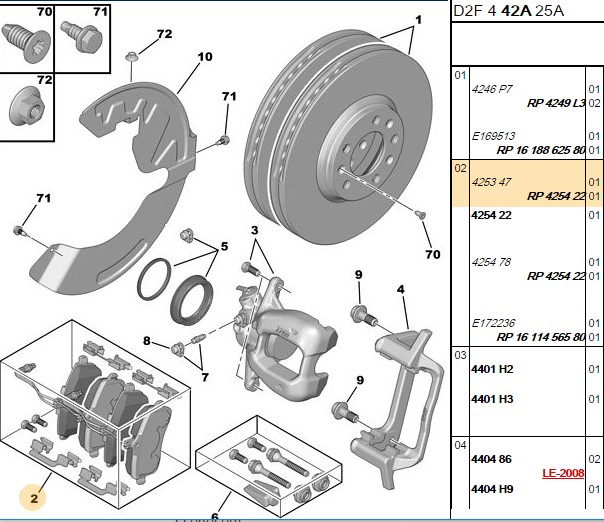 PSA Peugeot 407 2.0 Hdi 1.6 Hdi ve 2.0 Ön Fren Balatası 131.5 mm