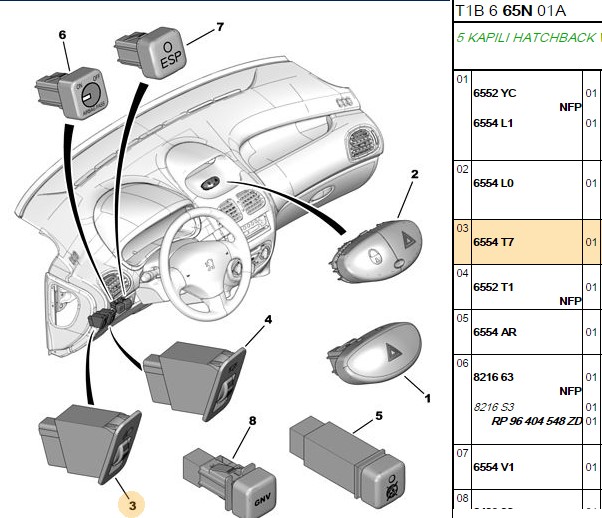 Bitapart Far Ayar Düğmesi Montaj (Peugeot 206, 206+)