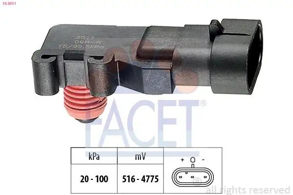 FACET Opel Vectra B ve Astra G MAP Sensörü 10.3011