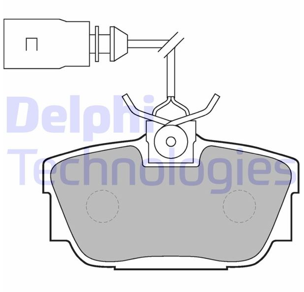Delphi Arka Fren Balatası (VW Transporter, Opel Vivaro)