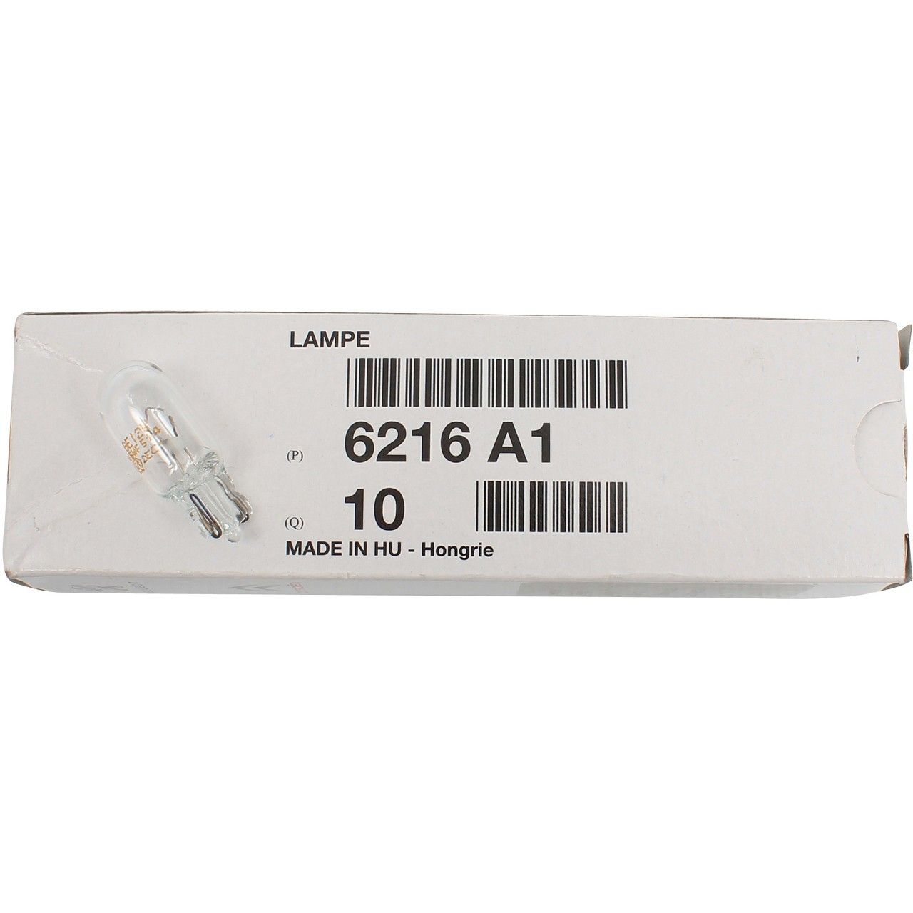 ERP 12V-W5W AMPUL   OEM NO 6216.A1