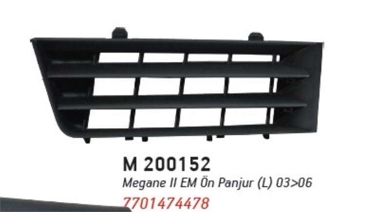 Maral Ön Panjur Sol (L) EM 06 Megane II (7701474478L)