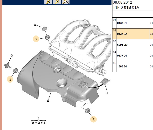 BİTAPART Motor Üst Kapağı Sabitleme Plastigi Partner DW8 5LİK