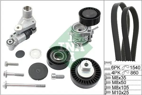 INA BMW 320i E36 ve 528i E39 V Kayışı Seti 6PK1538