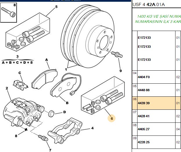 Bitapart Kaliper Tamir Takımı On Boxer III Ducato III Jest