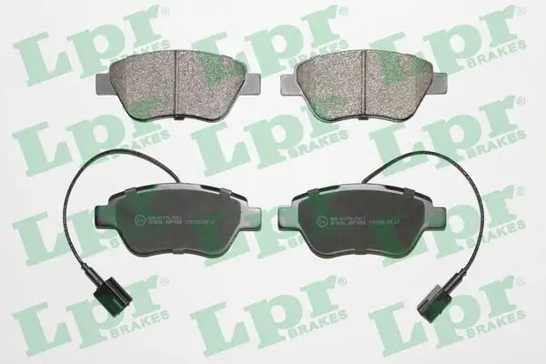 LPR Alfa Romeo Mito Fiat Punto Peugeot Bipper Ön Fren Balatası 123 mm