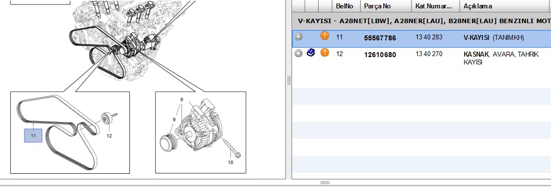 CONTITECH Mercedes ML350 W163 ve S320 W220 Alternatör (V) Kayışı 6PK2390