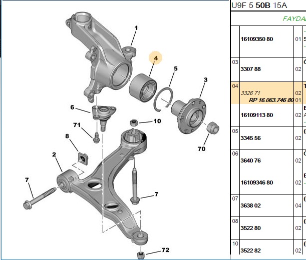 OPTIMAL Ön Teker Rulmanı (Peugeot Boxer III 06-)