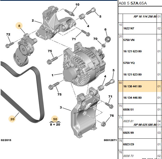 SNR Alternatör (V-Kayış) Rulmanı (Peugeot P307, P107, P206, Ford Focus II III, Fiesta V-VI, Fusion, Volvo C30, S40, V50)