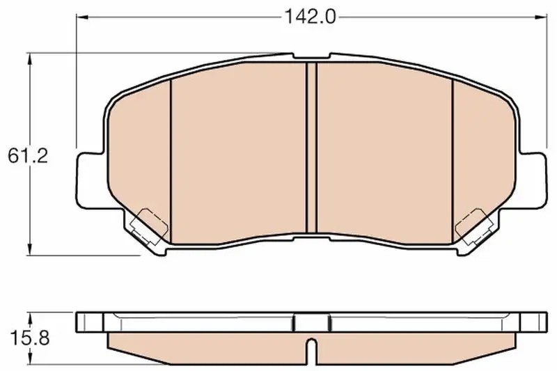 TRW Mazda Cx-5 2.0 Ön Fren Balatası 142 mm