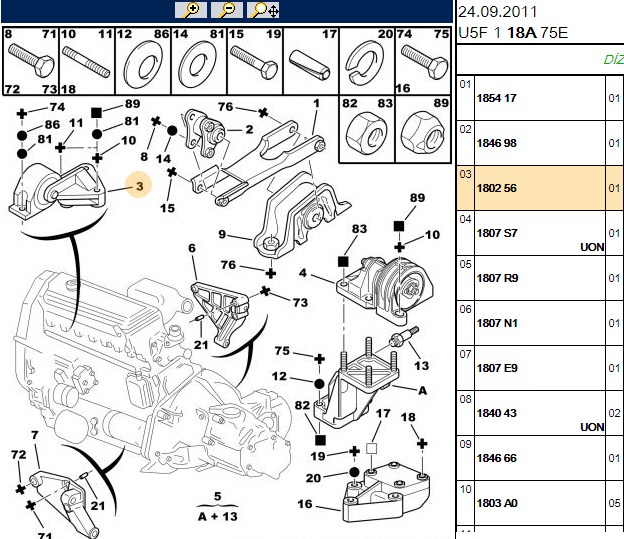 MOTOR KULAGI   2.8 HDİ BOXER II JUMPER II DUCATO II