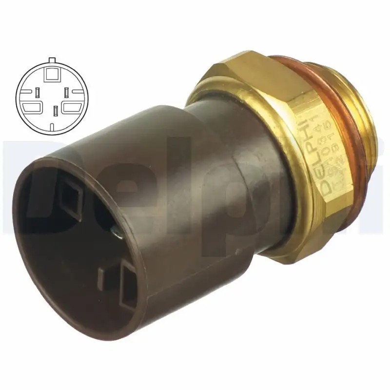 DELPHI Opel Astra F 1.4 ve Vectra A 1.6 Fan Müşürü Dörtgen Soket 3 Kutuplu
