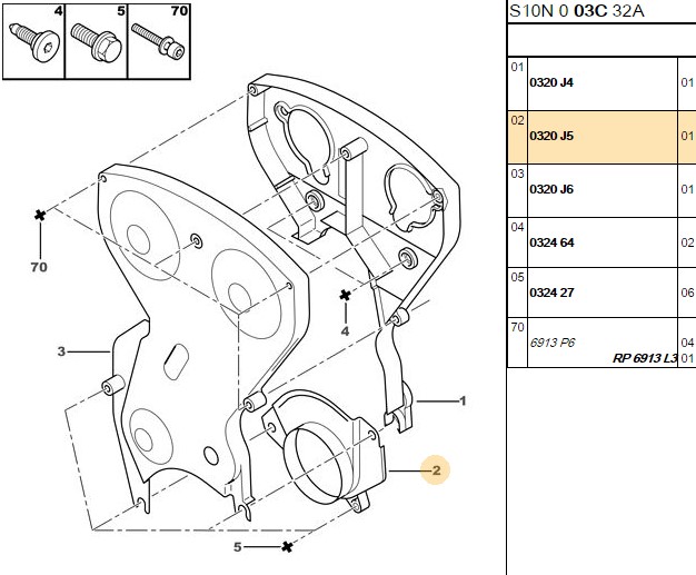 Triger Kapak Alt (Peugeot P206, P207, P208, P301, P307, P308, TU5JP4, EC5)