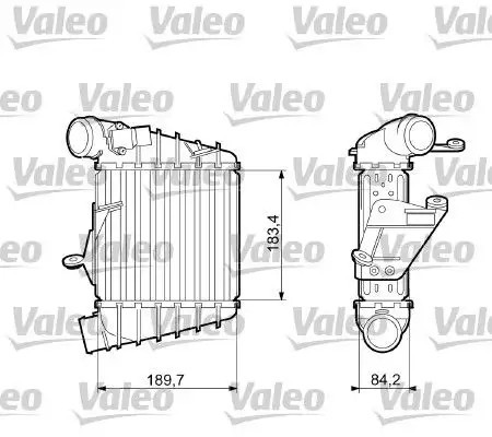VALEO Seat Cordoba, Skoda Fabia 1.4 Tdi Turbo Radyatörü 183x189x64 mm