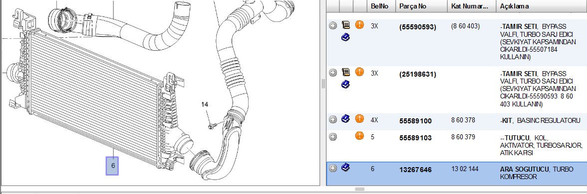 Turbo Sarj Intercooler Radyatörü (ASTRA J 1.3CDTI)