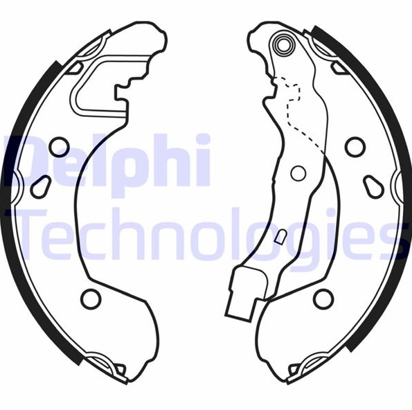 Delphi El Fren Balatası (203x38 mm) (Renault Clio III, Clio Grandtour, Modus, Nissan Micra III, Note)