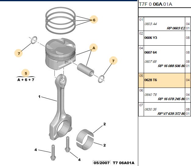 KingPiston Piston 77.00 mm (0.50) (Peugeot P207, P308, Mini Cooper 1.4 16V)
