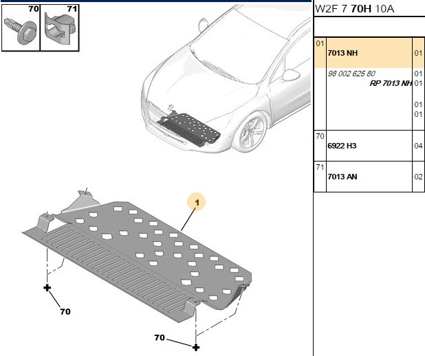 Prizma Alt Karter Muhafazası Sac Peugeot P508