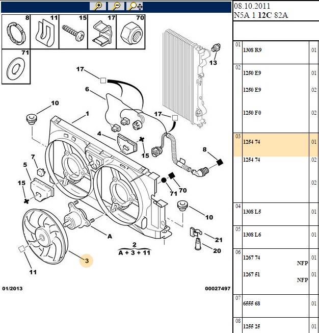 KALE Peugeot 406, Partner, Xsara Fan Motoru 12V Tekli Fan