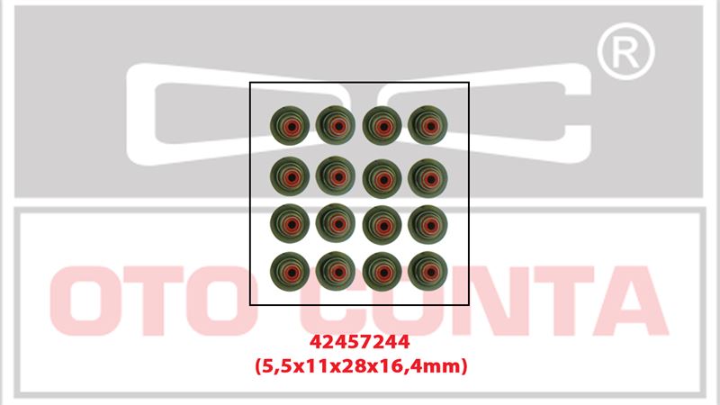 Otoconta Subap Lastiği Takım (5.5X11X28X16.4 mm)