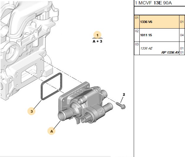 TERMOSTAT DW4 P206-P307  ORJİNAL