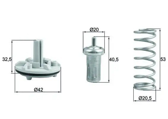 MAHLE Volkswagen Golf 6, Tiguan ve Audi A1 1.4 Tfsi Termostat 80 °C