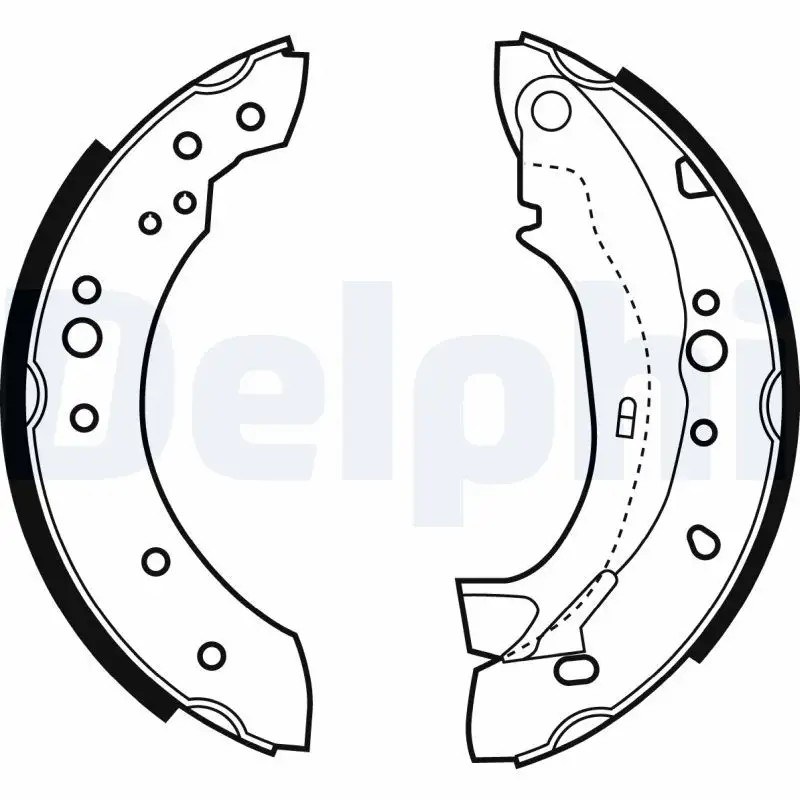DELPHI Dacia Logan, Sandero ve Renault Clio Arka Fren Balatası 203×38 mm