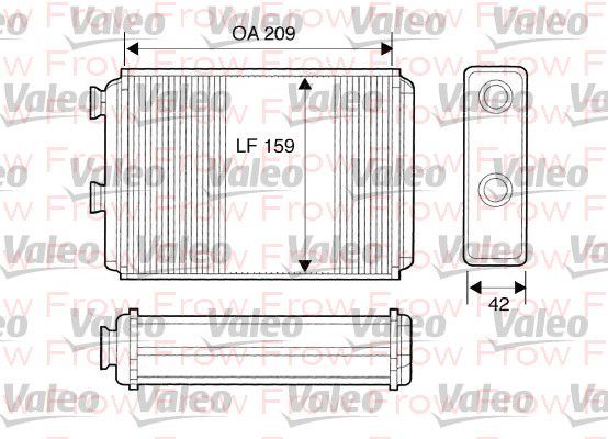FROW Fiat Doblo Punto 13 19 JTD Kalorifer Radyatörü 53233