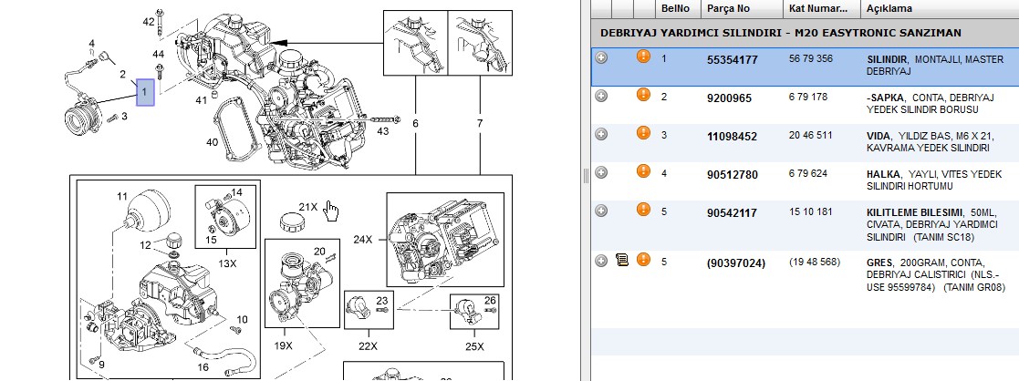 VALEO Opel Corsa D ve Astra H 1.3 Cdti Hidrolik Rulman 3 Tesisat Borulu