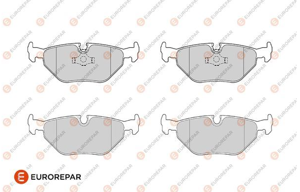 EUROREPAR ERP Fren Balatası Arka 123 mm, E32 E34 E36 M3 M5 86-(TAM)