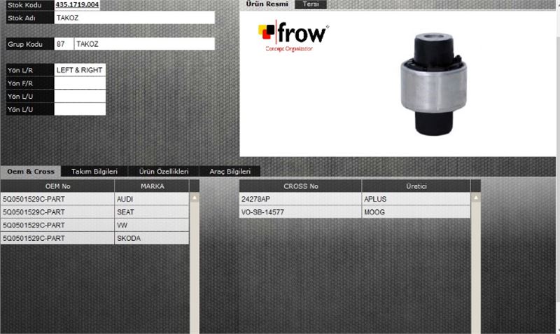 FROW Salıncak Burcu (Arka) (Volkswagen Golf VII, Audi A3, Seat Leon)