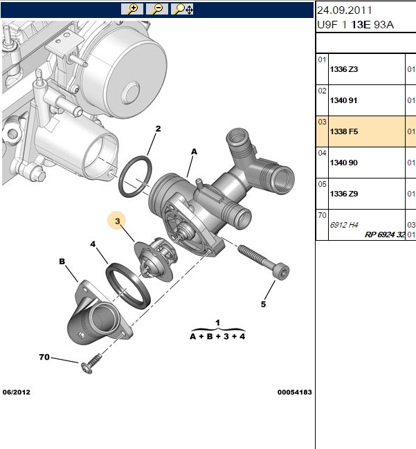 Facet Termostat 88°C Ford Mondeo 20TDCI Boxer 22