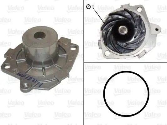 VALEO Fiat Doblo ve Alfa Romeo 159 1.9 Jtdm Kapaksız Su Pompası