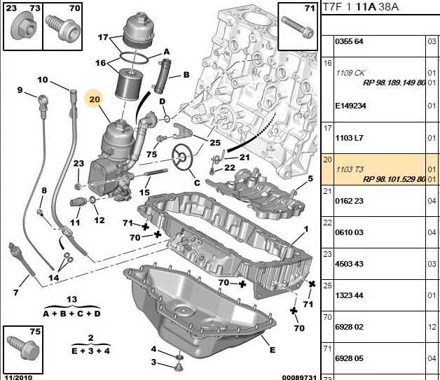 KALE Yağ Soğutucu (Peugeot P307, P307SW, P308, P308SW, P407, P407SW, P508, P508SW, P807, P3008, P5008, RCZ, Exp, Citroen C4, C5, C8, DS4, DS5, Jumpy, Volvo)