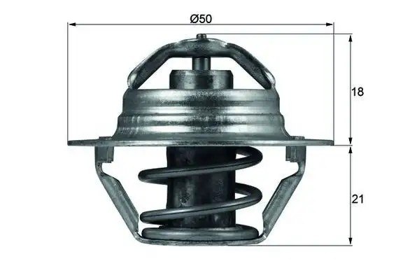 MAHLE Renault Megane, Clio, Dacia Logan Termosat 89 °C Conta ile